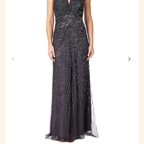 Adrianna Papell Halterneck
Fully Beaded Gown. - Picture 3 of 9